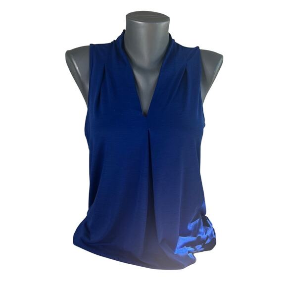 Spense Tops - Spense Women's Vibrant Cobalt Blue Sleeveless Tank Top V-Neck Blouse Size Small